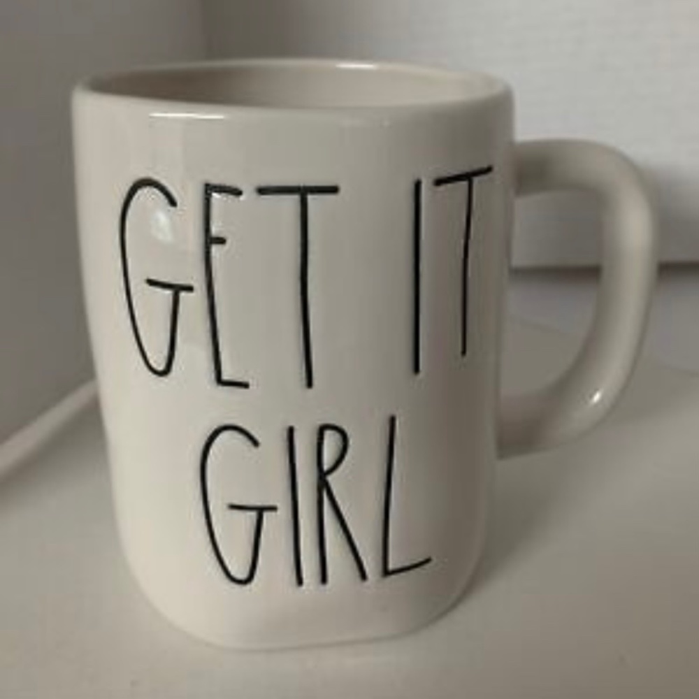 Rae Dunn Mug GET IT GIRL White & Black Artisan Collection by Magenta 2021